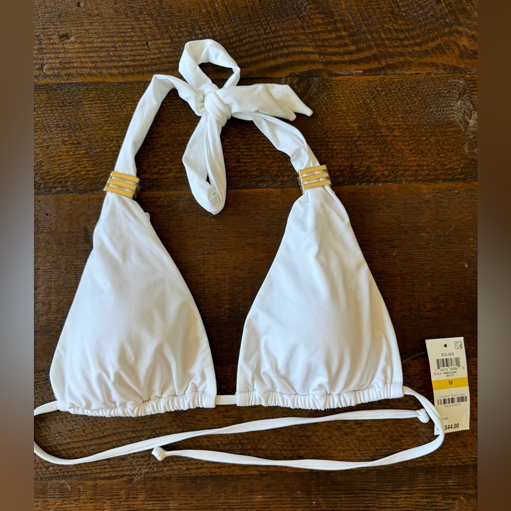 NWT - Bar lll Bikini Top with gold hardware